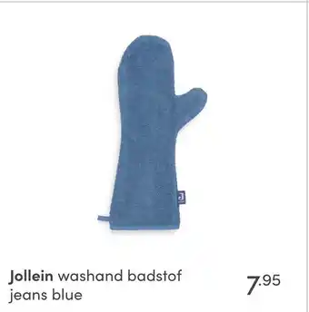 Baby & Tiener Jollein washand badstof jeans blue aanbieding