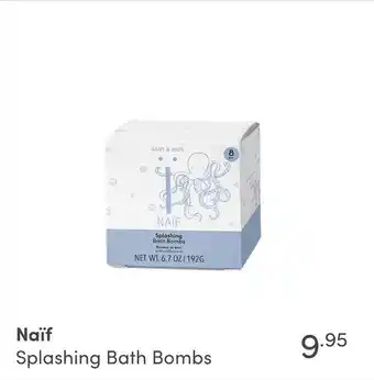 Baby & Tiener Naïf Splashing Bath Bombs aanbieding