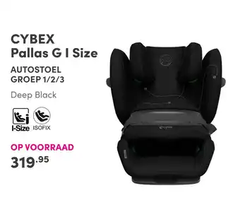 Baby & Tiener Cybex Pallas Gi Size Autostoel Groep 1/2/3 Deep Black aanbieding