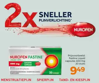 Trekpleister Fastine Liquid capsules aanbieding