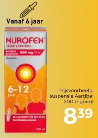 Trekpleister Nurofen Suspensie Aardbei aanbieding