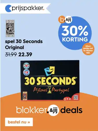 Blokker Spel 30 Seconds Original aanbieding