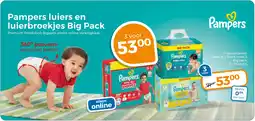 Trekpleister Pampers luiers en luierbroekjes Big Pack aanbieding