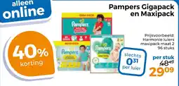 Trekpleister Pampers Gigapack en Maxipack aanbieding