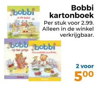 Trekpleister Bobbi kartonboek aanbieding