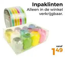 Trekpleister Inpaklinten aanbieding