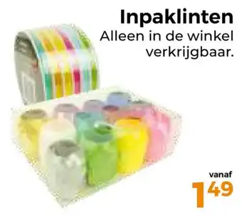 Trekpleister Inpaklinten aanbieding