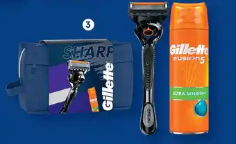 Etos Gillette Proglide 1UP en Fusion scheergel 200 ml cadeauset aanbieding