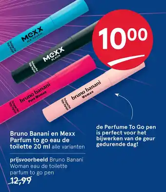 Etos Bruno Banani en Mexx Parfum to go eau de toilette 20 ml alle varianten aanbieding