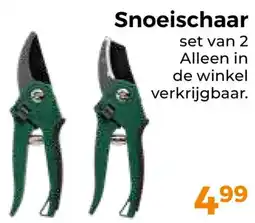 Trekpleister Snoeischaar aanbieding