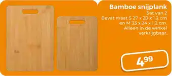 Trekpleister Bamboe snijplank aanbieding