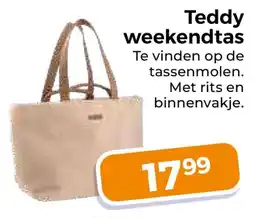 Trekpleister Teddy weekendtas aanbieding