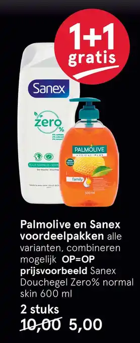 Etos Palmolive en Sanex voordeelpakken aanbieding