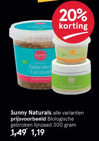 Etos Sunny Naturals aanbieding