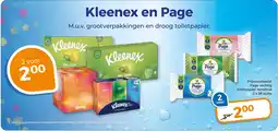 Trekpleister Kleenex en Page aanbieding