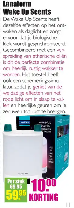 Gezond & Wel Lanaform Wake Up Scents aanbieding