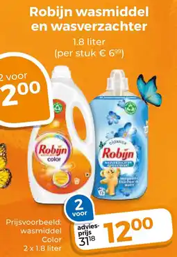 Trekpleister Robijn wasmiddel en wasverzachter aanbieding