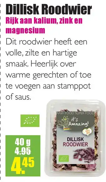 Gezond & Wel Dillisk Roodwier aanbieding