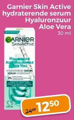 Trekpleister Garnier Skin Active hydraterende serum Hyaluronzuur Aloe Vera aanbieding