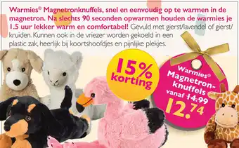 Gezond & Wel Warmies® Magnetronknuffels, aanbieding