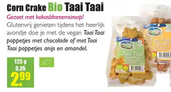 Gezond & Wel Corn Crake Bio Taai Taai aanbieding