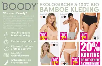 Gezond & Wel Boody Ekologische & 100% Bio Bamboe Kleding aanbieding