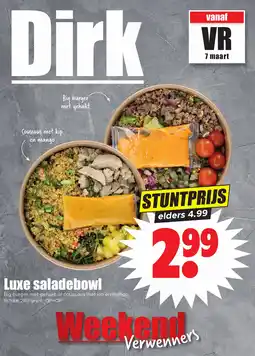 Dirk Luxe saladebowl aanbieding