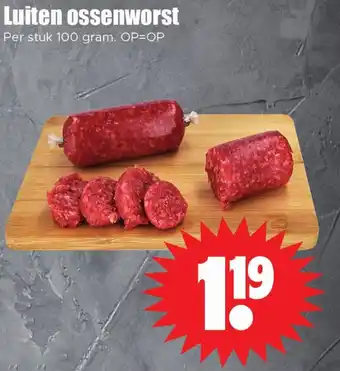 Dirk Luiten ossenworst aanbieding