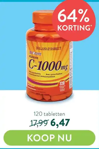 Holland & Barrett Holland & Barret C-1000 mg aanbieding