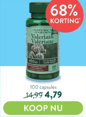 Holland & Barrett Nature's Garden Valeriaan Valériane aanbieding