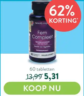 Holland & Barrett Fem compleet aanbieding