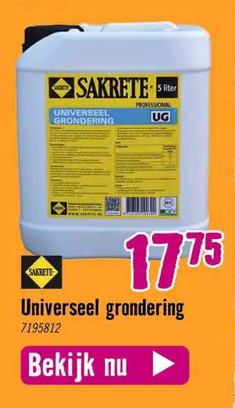 Hornbach Universeel grondering aanbieding