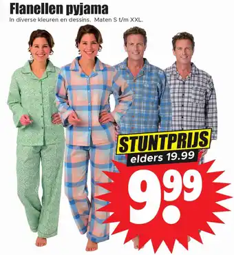 Dirk Flanellen pyjama aanbieding