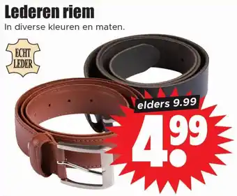 Dirk Lederen riem aanbieding