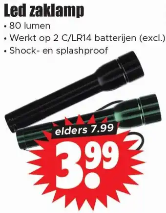 Dirk Led zaklamp aanbieding