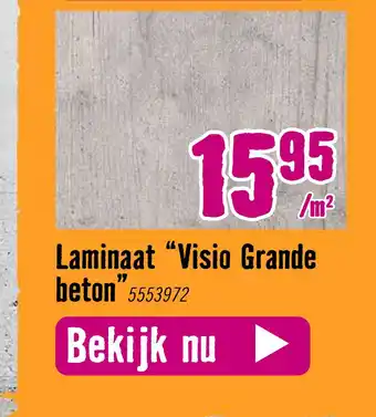 Hornbach Laminaat “Visio Grande 17 beton" aanbieding