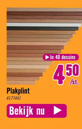 Hornbach Plakplint aanbieding