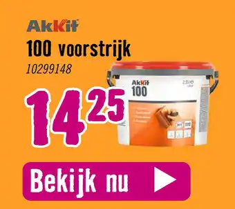 Hornbach Akkit 100 voorstrijk aanbieding