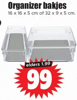 Dirk Organizer bakjes aanbieding