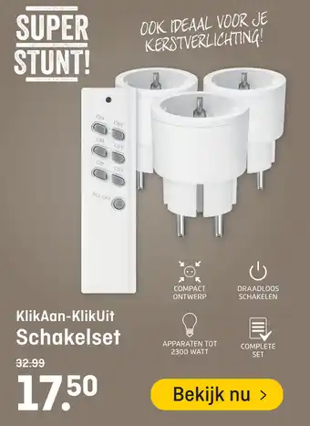 Hubo KlikAan-KlikUit Schakelset aanbieding