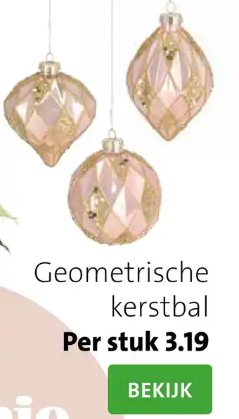 Intratuin Geometrische kerstbal aanbieding