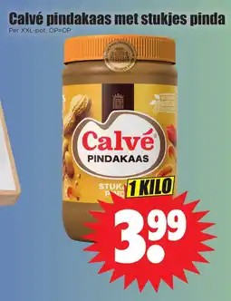 Dirk Calvé pindakaas met stukjes pinda aanbieding