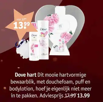 Kruidvat Dove hart aanbieding