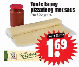 Dirk Tante Fanny pizzadeeg met saus aanbieding