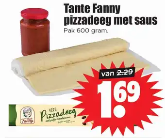 Dirk Tante Fanny pizzadeeg met saus aanbieding