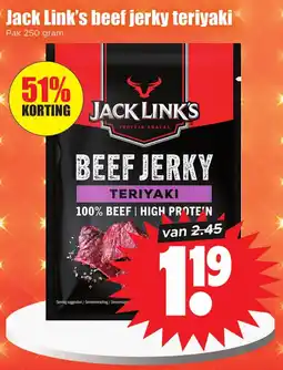 Dirk Jack Link's beef jerky teriyaki aanbieding