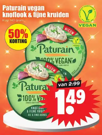 Dirk Paturain vegan knoflook & fijne kruiden aanbieding