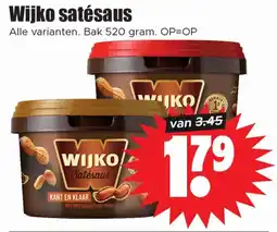 Dirk Wijko satésaus aanbieding