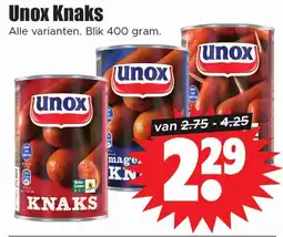 Dirk Unox Knaks aanbieding