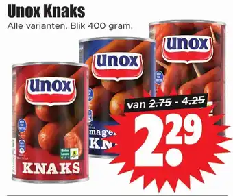 Dirk Unox Knaks aanbieding